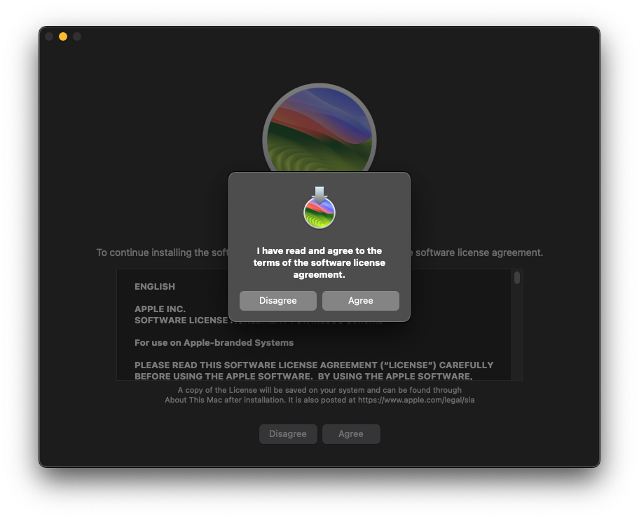 MacOS installation